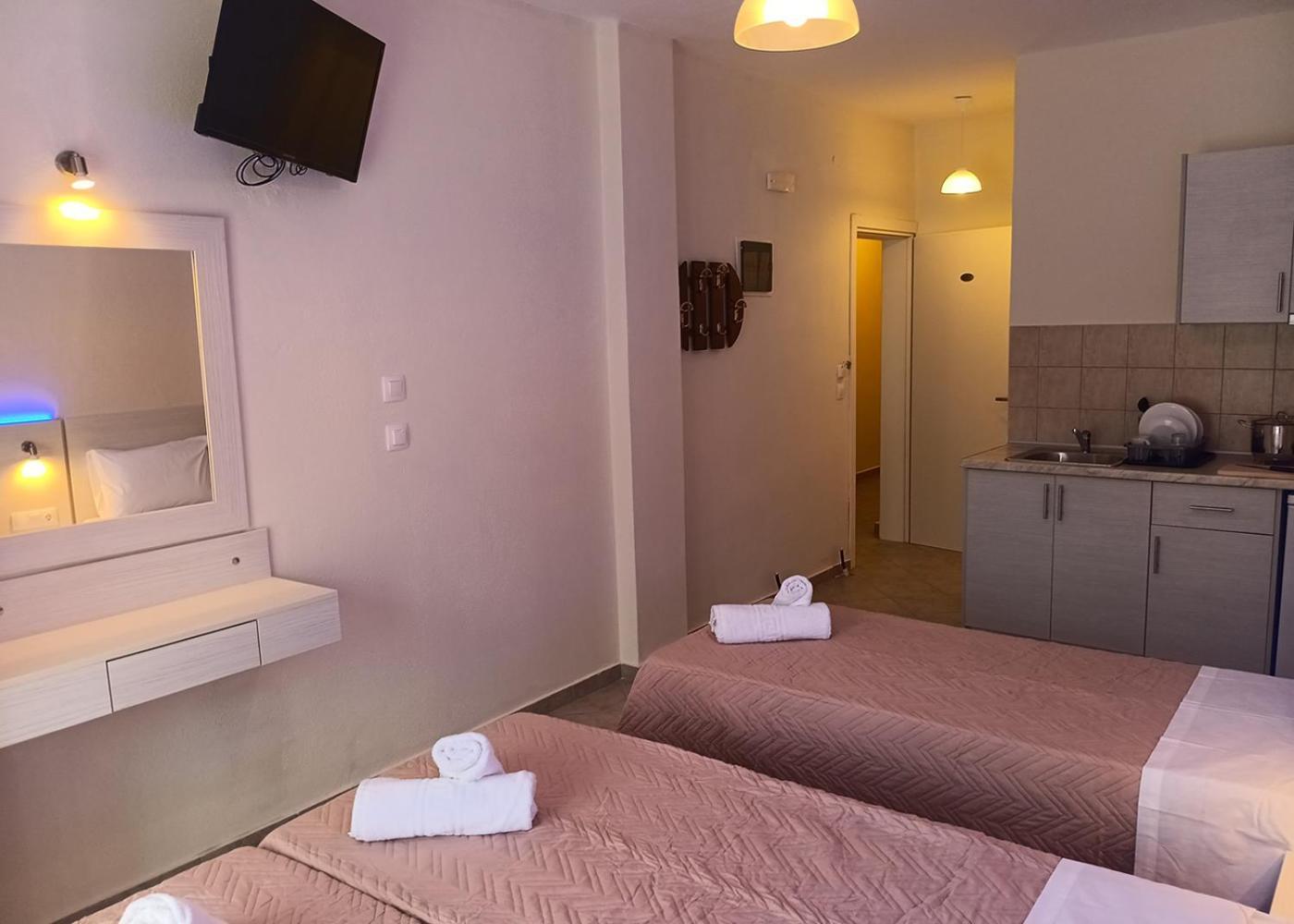 Oasis Blue Inn Leptokaryá Luaran gambar